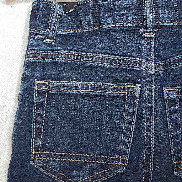 Cat and Jack Dark Wash Denim Slip On Adjustable Waist Stretch Skinny Jeans Sz 5T - Picture 12 of 16